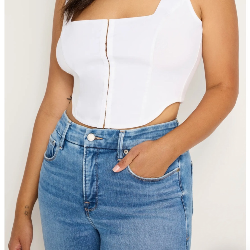 Good American White Poplin Corset - Picture 7 of 15